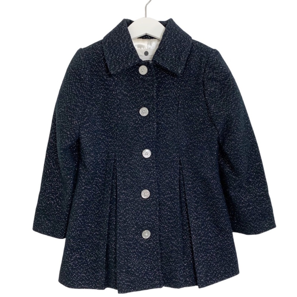 Cherokee Girls Black Silver Metallic Dressy Coat Size 4T Holiday